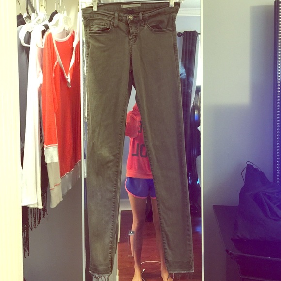 Flying monkey green skinny jeans