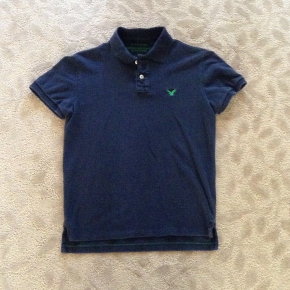 American Eagle men's sz S, navy polo shirt