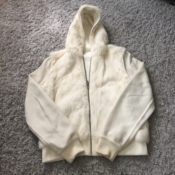 Juicy Couture real fur hoodie