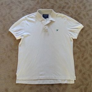 American Eagle men's sz M white polo