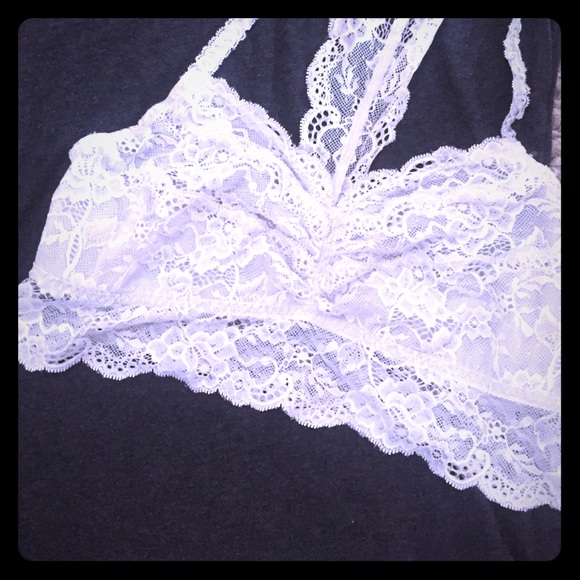 PINK racerback lace bralette!