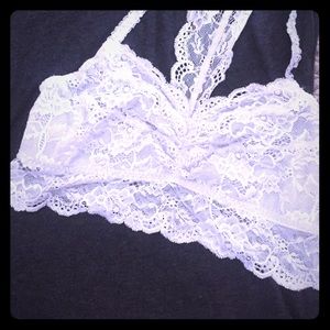 PINK racerback lace bralette!