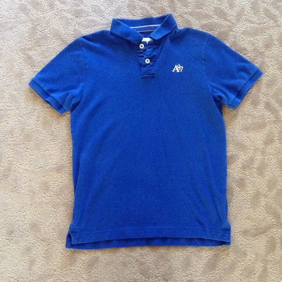 Aeropostale men' sz M blue polo shirt