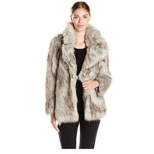 Betsy Johnson Faux fur coat