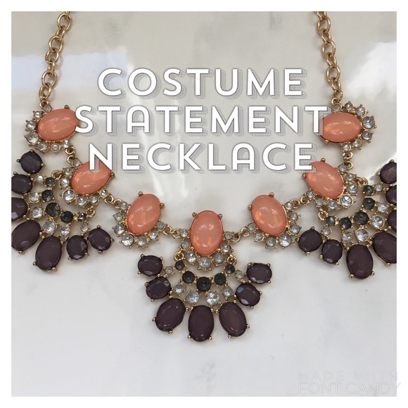 Pink and Purple Statement Necklace