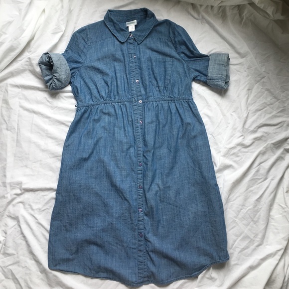 Denim Motherhood Maternity Dress Medium