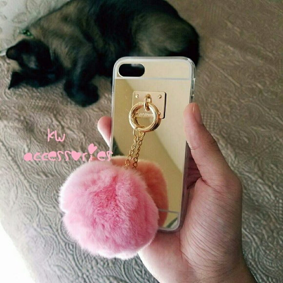 iPhone Fur Ball Pom Pom Case - Picture 2 of 2