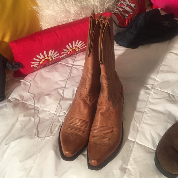 Cowboy boots.