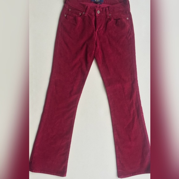 Lucky Brand Burgundy Bootcut Cords - Picture 2 of 4