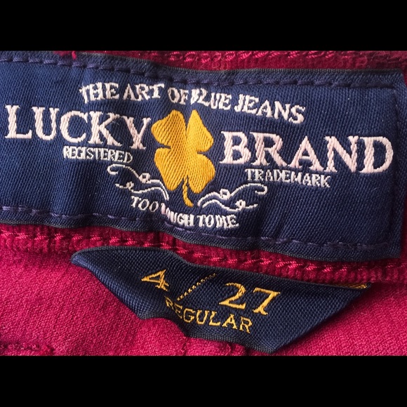 Lucky Brand Burgundy Bootcut Cords - Picture 4 of 4