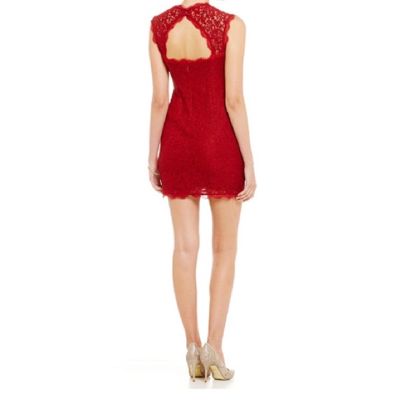 ❗️SALE❗️Adrianna Papell Cap-Sleeve Lace Sheath Drs - Picture 3 of 6