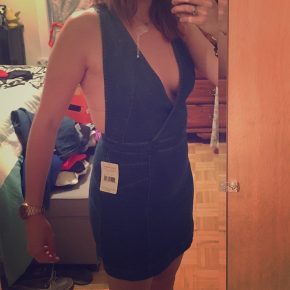 Free People Mini Denim Dress