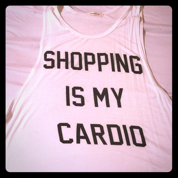Shopping is my cardio tank 💪🏼