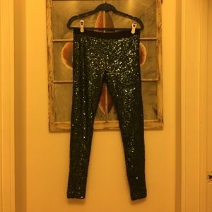 French Connection sequined leggings