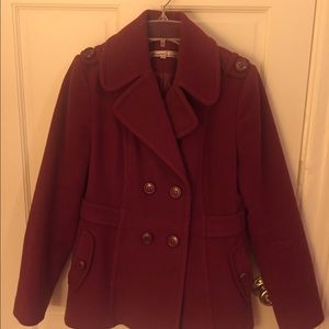 Kenneth Cole Red Pea Coat
