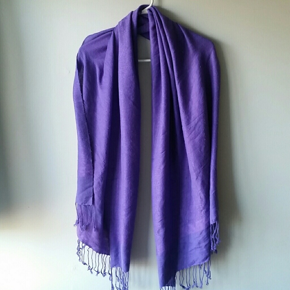 Fall Scarf Bundle Purple and Leopard - Picture 3 of 4