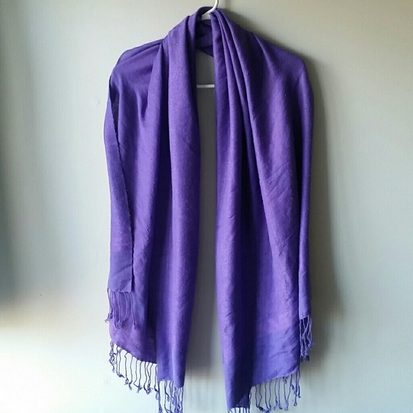 Fall Scarf Bundle Purple and Leopard - Picture 3 of 4