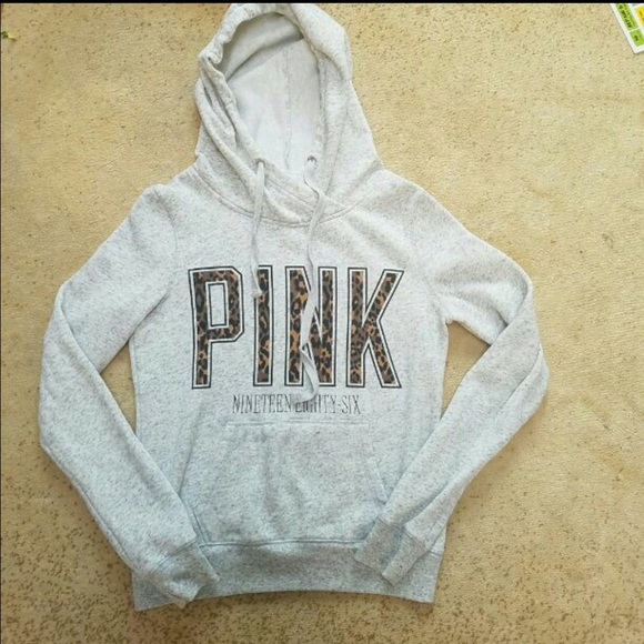 PINK htf leopard hoodie - Picture 1 of 1