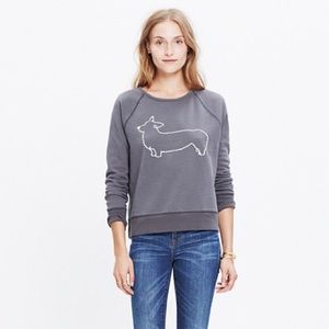 Madewell Corgi Sweatshirt gray small