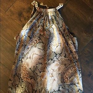 Coco Bianco Snake print halter top