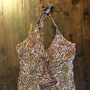 Nostalgia Leopard print halter top
