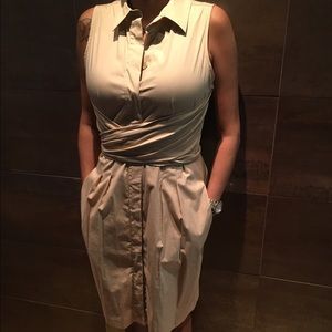 Talbots tan size 8 beautiful dress.