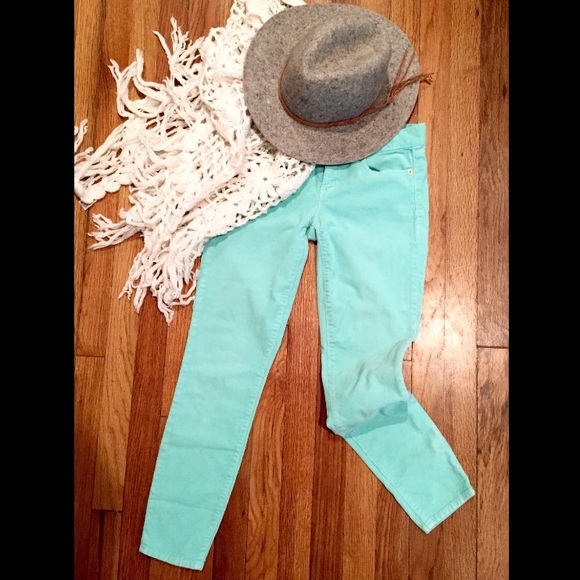 🌟SALE🌟J. Crew Mint Corduroy Skinny Pants - Picture 2 of 4