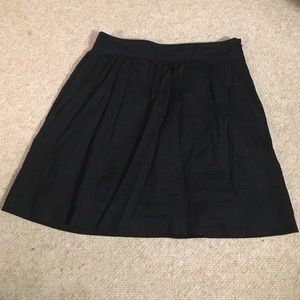 LOFT Black cotton skirt