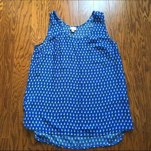 Sailboat Sleeveless Top size Medium
