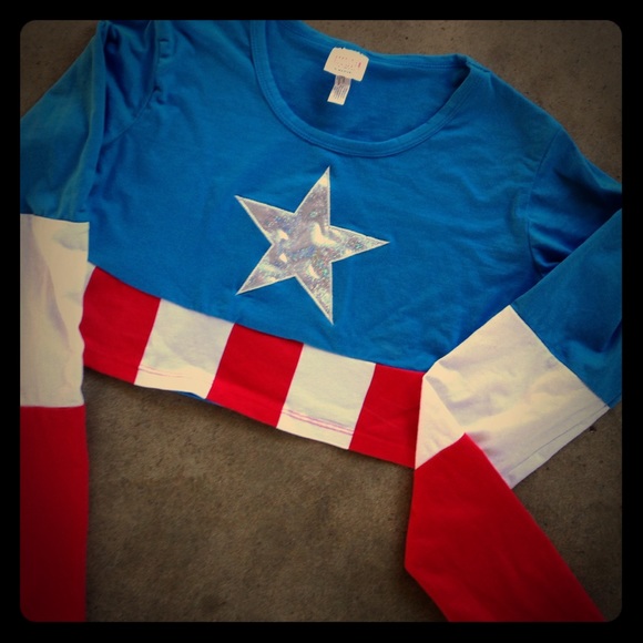 Ladies Captain America Top