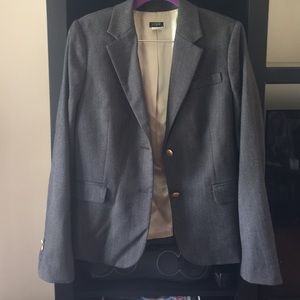 Size 10 J. Crew Blazer Gray Charcoal Black