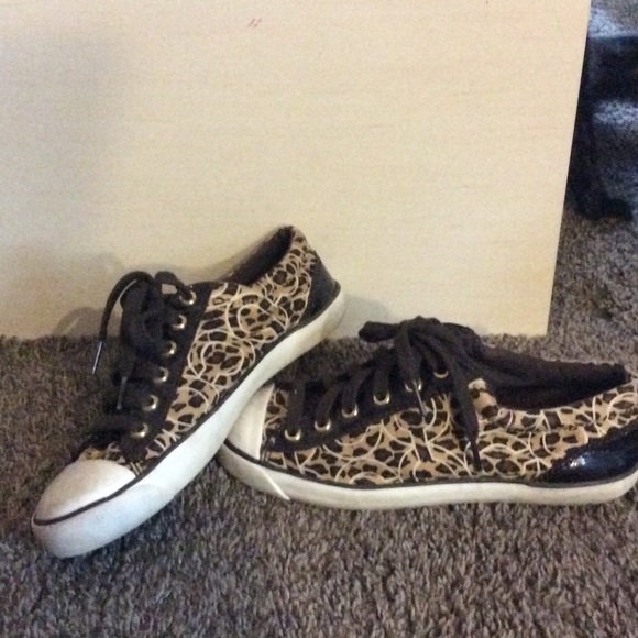 Coach Cheetah Print Sneakers