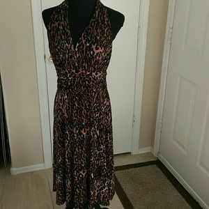 Animal print dress