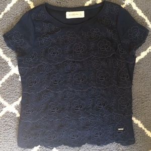 Abercrombie & Fitch lacy layered top blouse