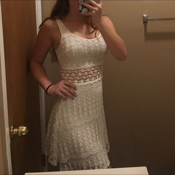 Lace white dress