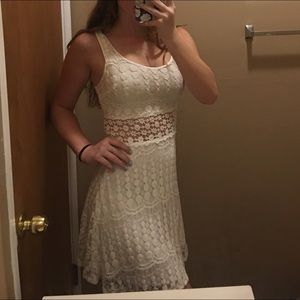 Lace white dress