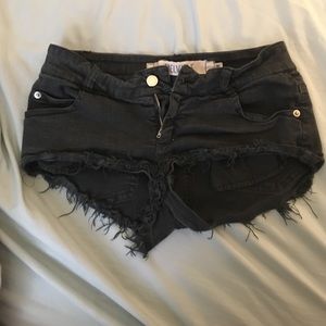 Brandy Melville black jean shorts