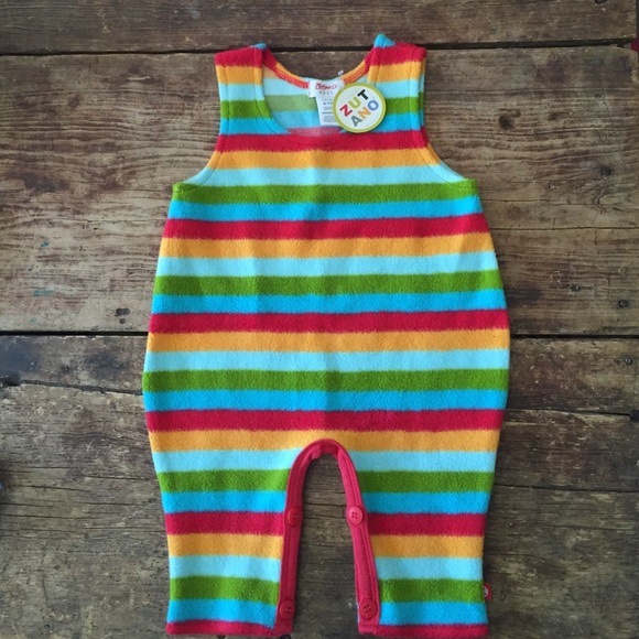 Zutano cozie fleece rainbow one piece