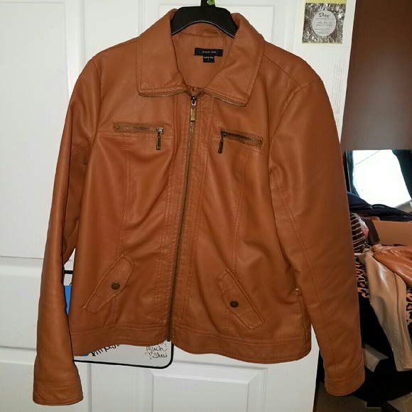 Charlotte Russe Jackets & Blazers - Tan leather jacket