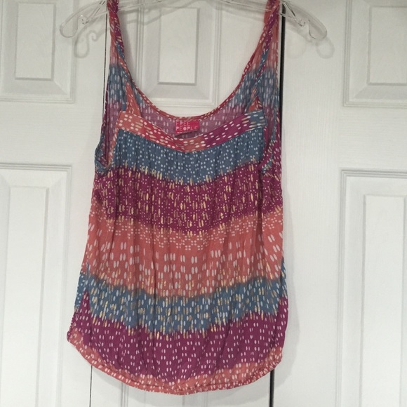 🎉💕HP💕🎉 Free People Multi-colored Flowy Tank - Picture 2 of 2