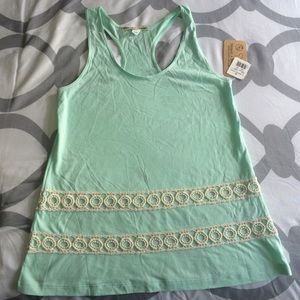 Mint Green Racer Back Tank