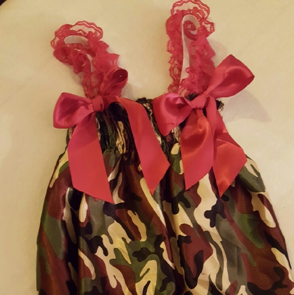 Camo Satin Romper 0-9+