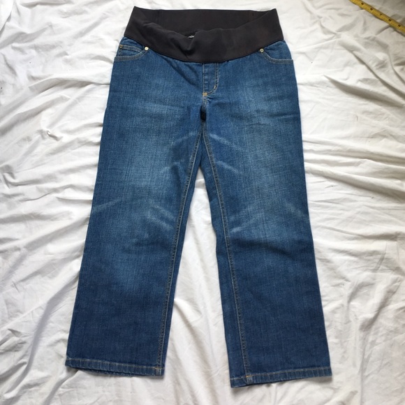 Cropped Maternity Jeans