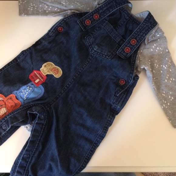 Other - Autumn Baby Overall Outfit With Woodland Creatures