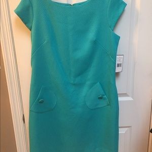 Turquoise Jessica Howard dress, size 14, NWT