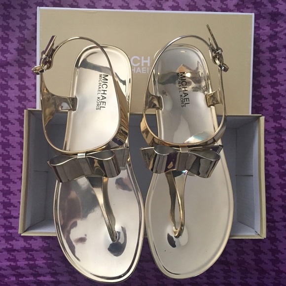 Michael Kors metallic sandal