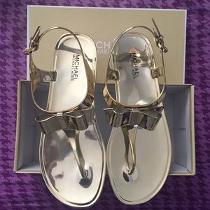 Michael Kors metallic sandal