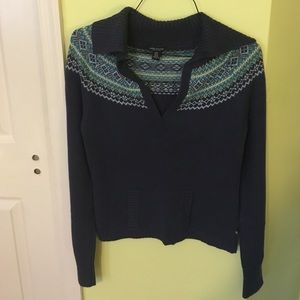 V-neck Fair Isle Sweater