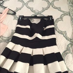 Black and white cocktail dress