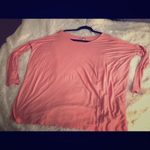 Peachy/pink Piko top